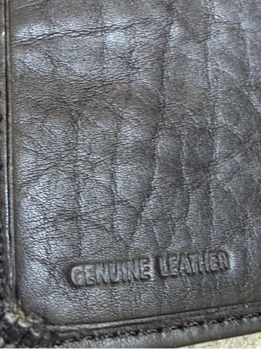 Rare Vintage Pierre Cardin Boutique Black Leather Money Clip Wallet
